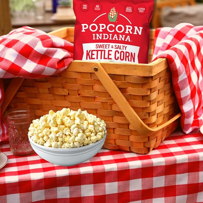 Popcorn Indiana Kettle Corn, King Size Bags Caddy, 2.1 Oz (Pack of 6)