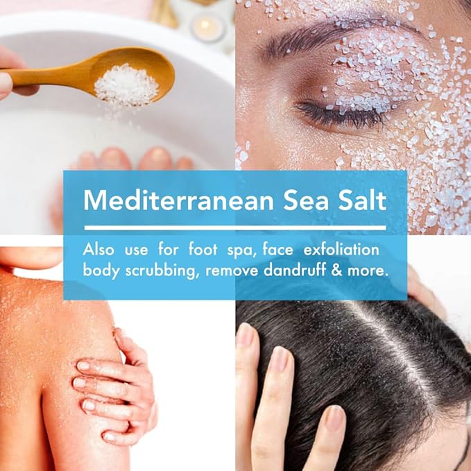 All Goods Mediterranean Sea Salt Grinder Refill ??8 oz, Coarse Gourmet Rock Salt, Perfect for Cooking, Salt Grinder, Sal Marina.