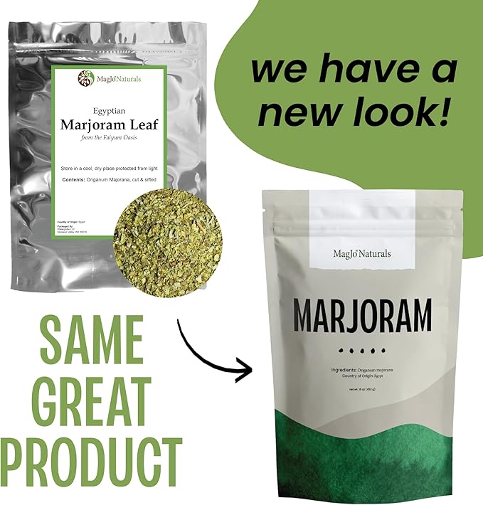 Marjoram Leaf, Cut & Sifted | 1 lb. Bulk Bag | Origanum majorana L.