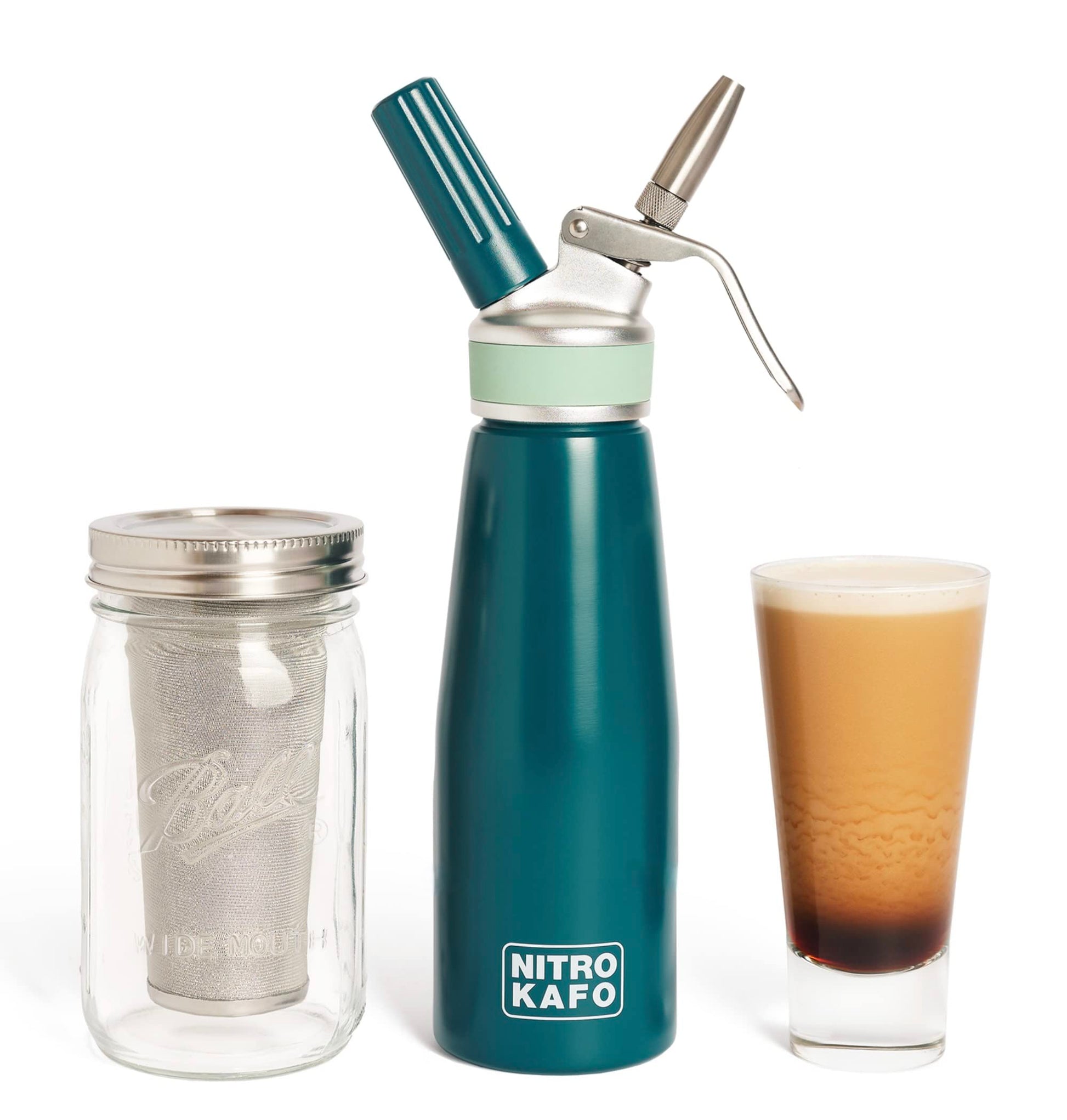 Nitro Cold Brew Maker, Nitro Diffuser Nozzle & Cold Brew Maker, 1-Quart/1L