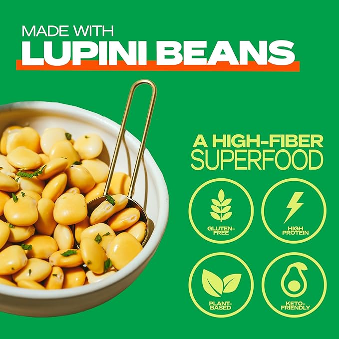 Kaizen Lupin Flour 2lbs ??High Protein, Low Carb, Keto Friendly, Gluten Free Ground Lupini Flour ??Non GMO, Vegan, Low Calorie, High Fiber Lupin Bean