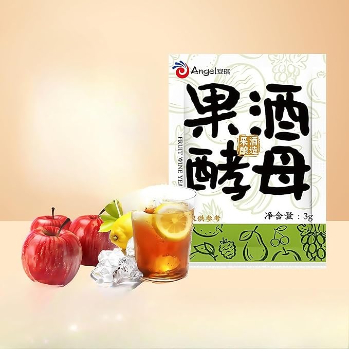 Angel fruit wine specific yeast, home brewed watermelon wine yeast powder, fruit wine specific yeast, (3g/bag* 10 bags) 1.05oz?œ酒专用?µ母(3g/袋，10 袋装) 1.05oz