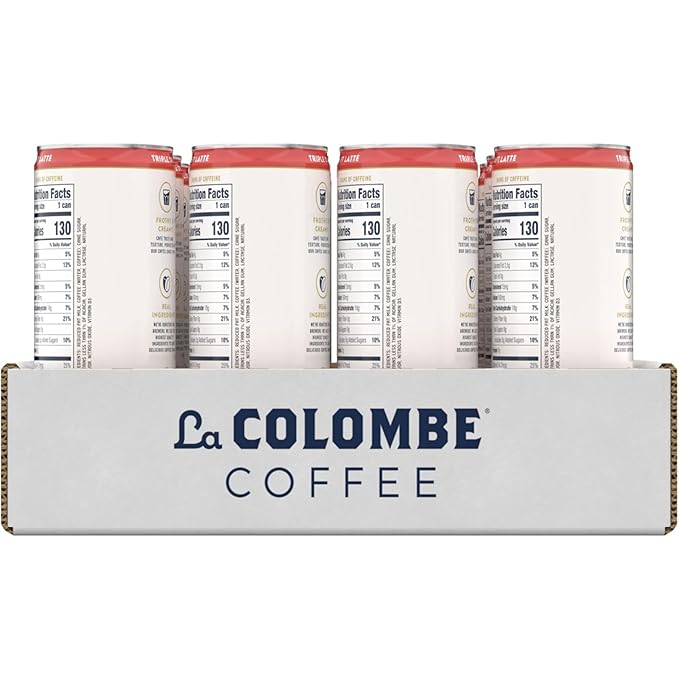 La Colombe Coffee, Triple Draft Latte, 11 fl oz Cans (Pack of 12), Coffeehouse Quality Cold Brew, Specialty Grade Coffee Beans, Ready-to-Drink On-the-Go