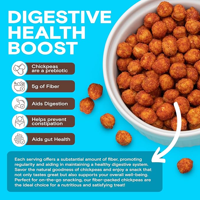 BIENA Chickpea Snacks - Crunchy Roasted Chickpeas - High Fiber Protein Snacks for Adults and Kids - 4-Pack, 5 Ounce Bags - Barbecue