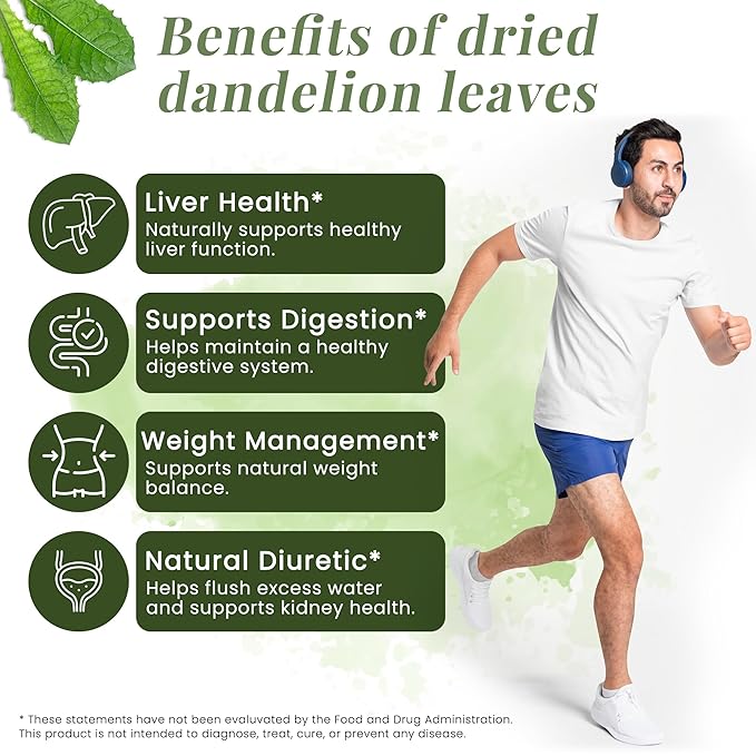 Dandelion Leaves 1 LB, 100% Natural & Pure, Ideal for Dandelion Tea, Herbal Blends & Wellness Uses, 1 LB Bulk Pack, Resealable Bag for Freshness - By Yogi?™s Gift®