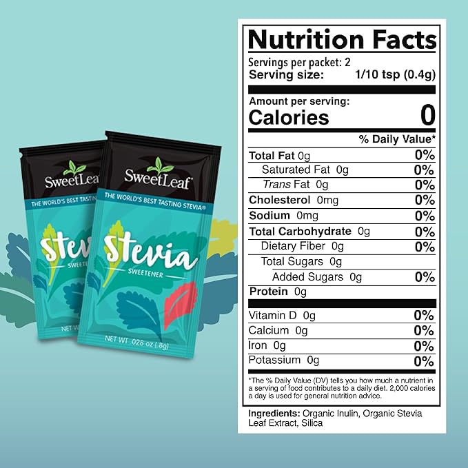 SweetLeaf Stevia Packets 70 Count (Pack of 6)
