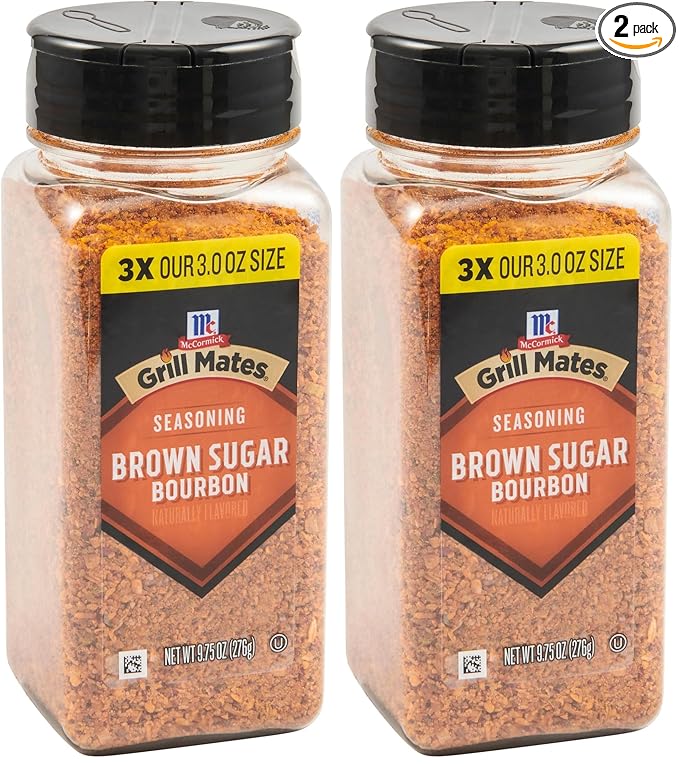 McCormick Grill Mates Brown Sugar Bourbon Seasoning, 9.75 oz (Pack of 2)