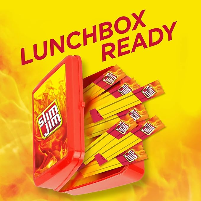 Slim Jim Smoked Snack Stick Pantry Pack, Original, 0.28 oz Stick 46 Count(Pack of 3)