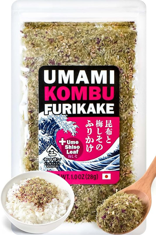 YAMASAN KYOTO UJI Japanese Furikake Umami Seasoning, Super Food Kelp, Tororo Kombu, Rice Topping, Delicious Flavor of Various Foods, Low Calories, Made in Japan 28g(1.0oz)