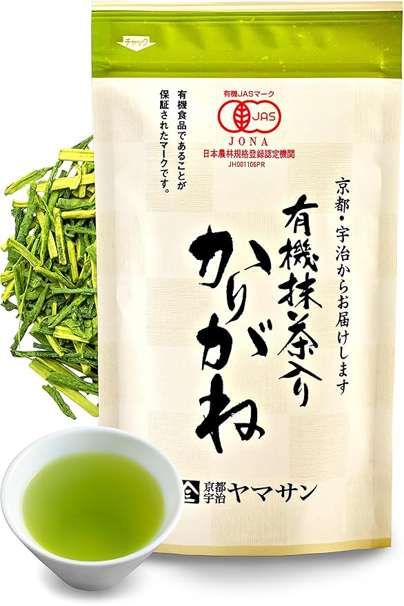chaganju Organic Green Tea, Kukicha Twig tea with Matcha Green Tea Powder, Japanese Tea -KARIGANE- 100g Bag?륻AMASAN??,<div>