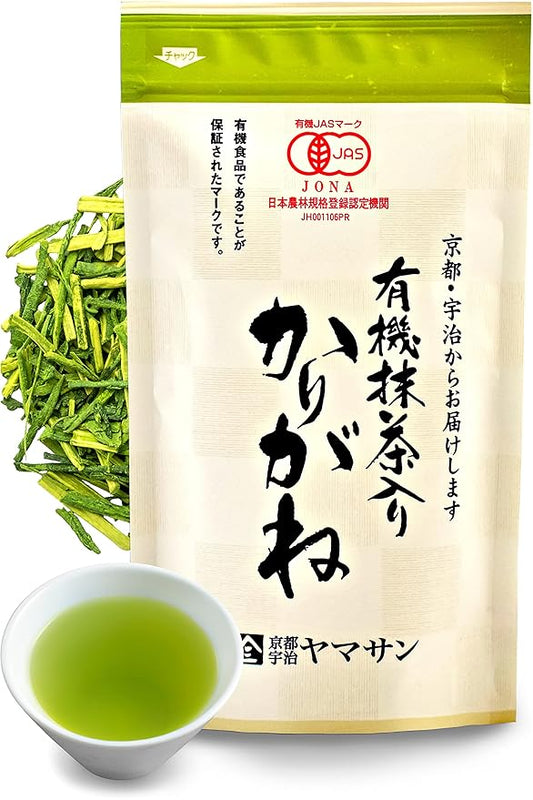 chaganju Organic Green Tea, Kukicha Twig tea with Matcha Green Tea Powder, Japanese Tea -KARIGANE- 100g Bag?륻AMASAN??,<div>