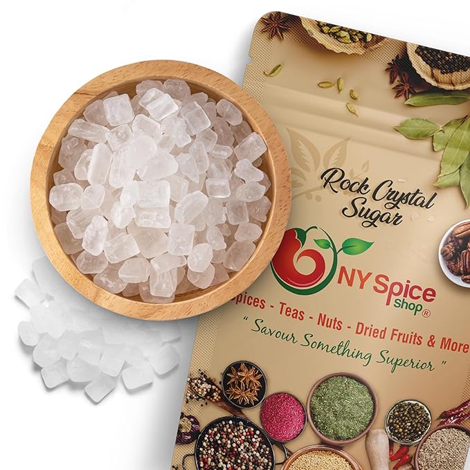 NY SPICE SHOP Rock Sugar ??5 Pound Bag Rock Candy Crystals ??Sugar Rocks Whole Crystals ??Rock Candy ??Rock Sugar for Tea, Cakes