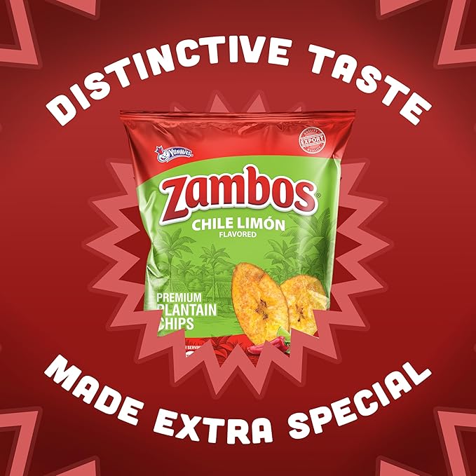 Zambos Plantain Chips Chile Limon (Pack of 2)