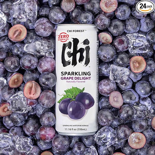 CHI FOREST Grape Delight sparkling water, 0 Sugar 0 Carolies, 11.15 oz* 24