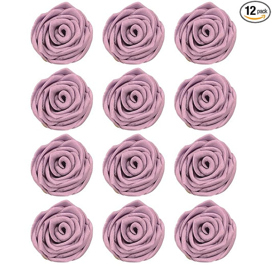 Confect Edible Lavender Rose Toppers ??12-Pack Lilac Roses for Cake & Cupcake Decorating??Stunning Edible Floral Toppers for Desserts- Vegan, Nut-Free, Soy-Free, Dairy-Free, Palm Oil-Free