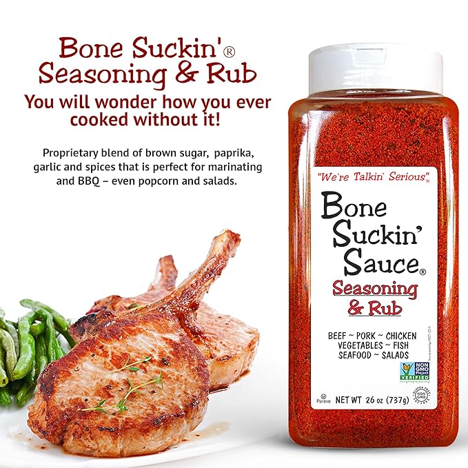Bone Suckin' Sauce Bulk Seasoning & Rub - Brown Sugar, Garlic, Onion, Spices - Non-GMO, Gluten-Free, Fat-Free, Kosher, Pareve, No MSG (1 Pack, Original)