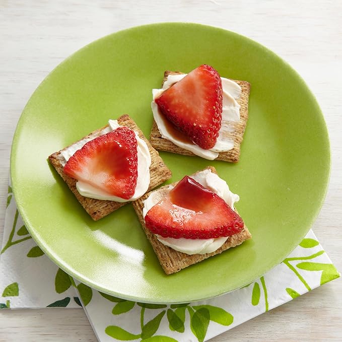 Triscuit Balsamic Vinegar & Basil Whole Grain Wheat Crackers, Lunch Snacks, Bulk Snack Crackers, 6 - 8.5 oz Boxes