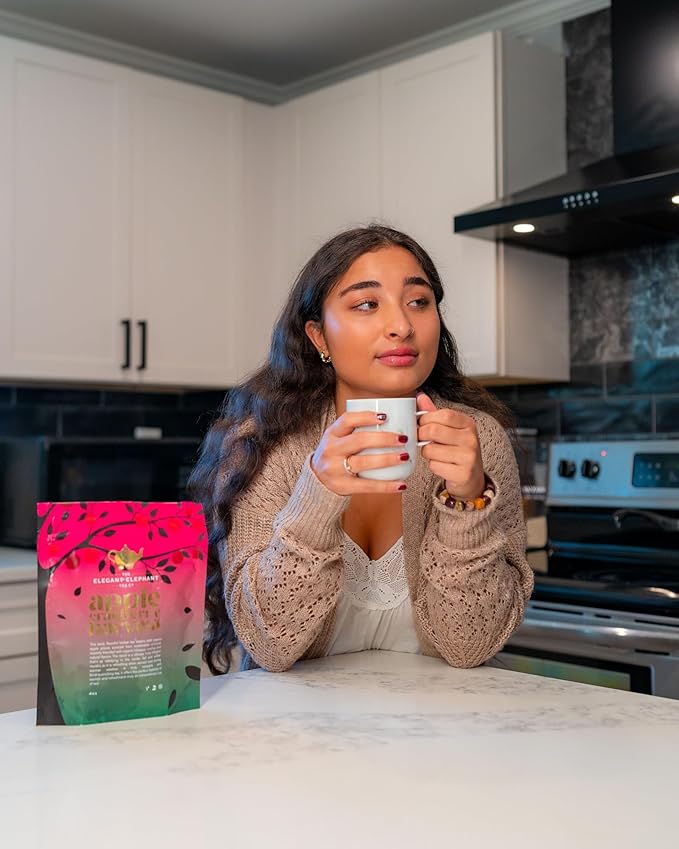 Apple Cranberry Harvest Tea, Organic Loose Leaf Herbal Tea ??Real Fruit, Summer Juice, Caffeine-Free, Refreshing Sweet Iced Drink ??4 oz Resealable Bag (Makes 50 Cups)