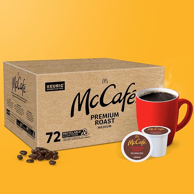 McCafe Premium Roast Coffee, Keurig Single-Serve K-Cup Pods, Medium Roast, 72 Count