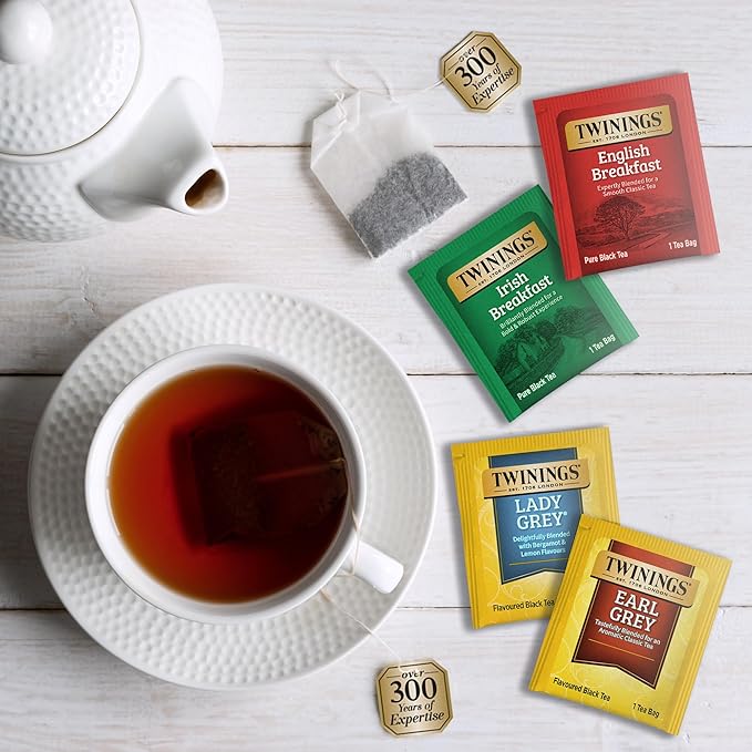 Twinings Tea Bag Sampler, Assortment Variety Pack (20 Count), 20 Unique Flavors for Tea Lovers: Women, Men, Couples, Family, Friends, Coworkers