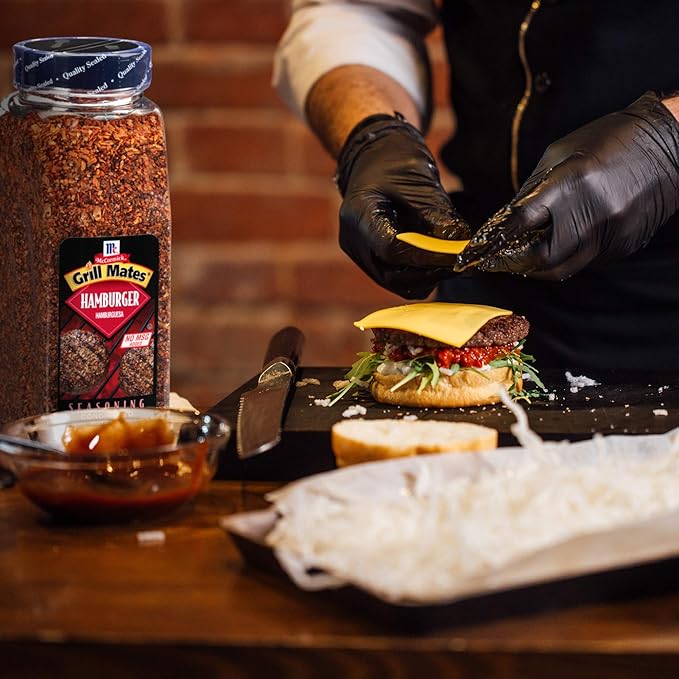 McCormick Grill Mates Hamburger Seasoning, 24 oz (Pack of 6) - Six 24 Ounce Containers of Hamburger Seasoning Mix with Bold Blend of Ground Peppers, Onion and Savory Garlic