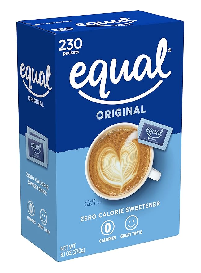 EQUAL 0 Calorie Sweetener, Sugar Substitute, Zero Calorie Sugar Alternative Sweetener Packets, Sugar Alternative, 230 Count, Pack of 3
