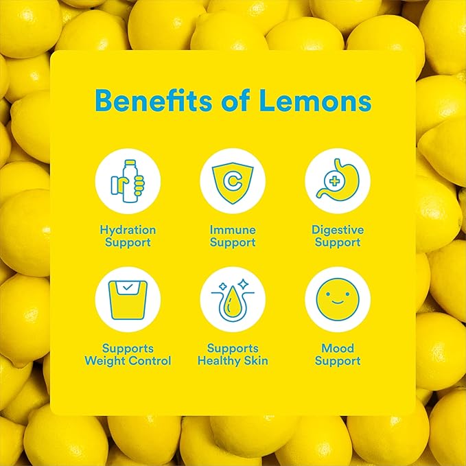 Lemon Perfect Blueberry, Flavored Lemon Water, Organic, Zero Sugar, Healthy Hydration Drinks, 15.2 fl oz Bottles (12-Pack)