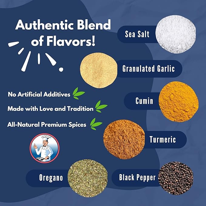 Adobo El Cocinerito | Seasoned Salt Blend | Crafted with Premium Ingredients | Additive-free | Ideal for All Culinary Needs (8.2 oz)