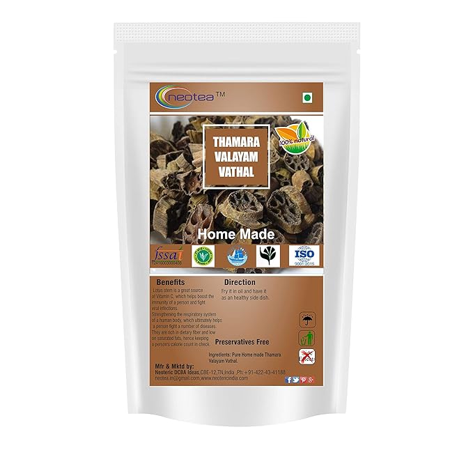 Neotea Home Made Thamara Valayam Vathal, 250g