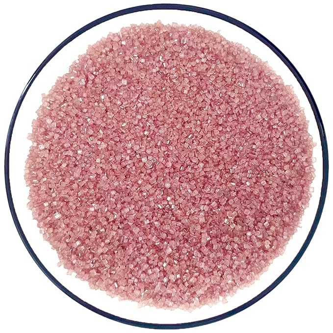 Sentovac Rose Gold Sanding Sugar for Baking Edible Sparkling Sugar Sprinkles Coarse Sugar Crystals for Baking Topping Cake Cookie Cupcake Topper Ice Cream Decoration Supplies 3.2 OZ