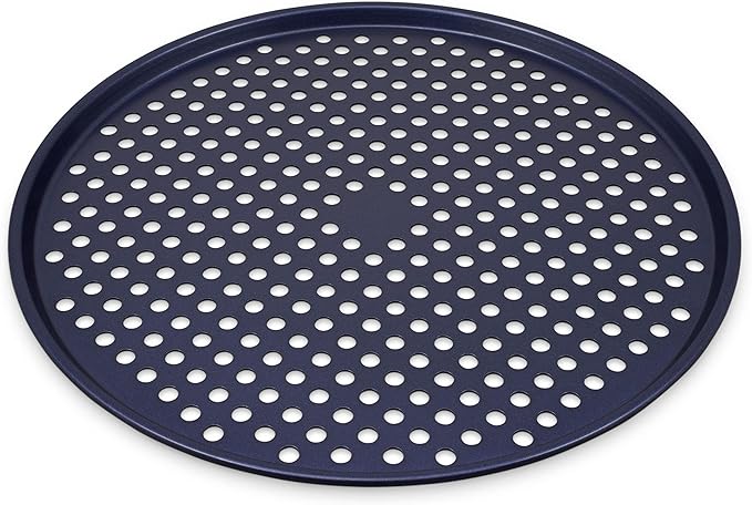 Zyliss Durable Non-Stick Pizza Tray | Carbon Steel | Dark Blue | Pizza Tray/Bakeware | Dishwasher Safe | 5 Year Guarantee??"<div>