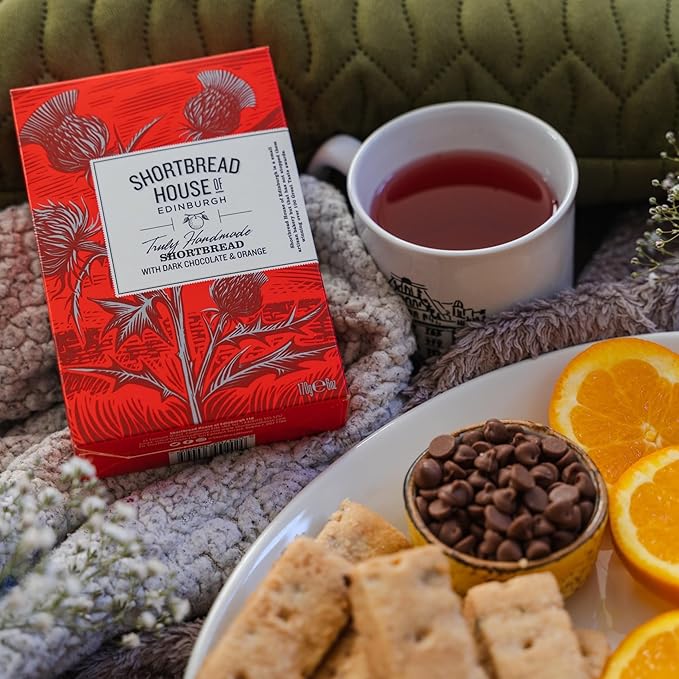 Shortbread House of Edinburgh Truly Handmade Shortbread Fingers with Rich Dark Chocolate, 6oz Box (Pack of 3)