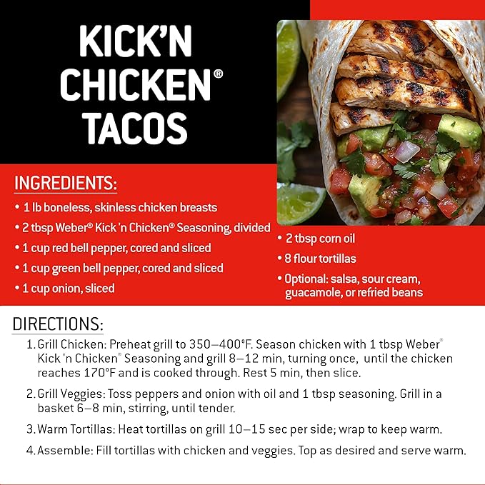 Weber Kick'n Chicken Seasoning, 5 oz