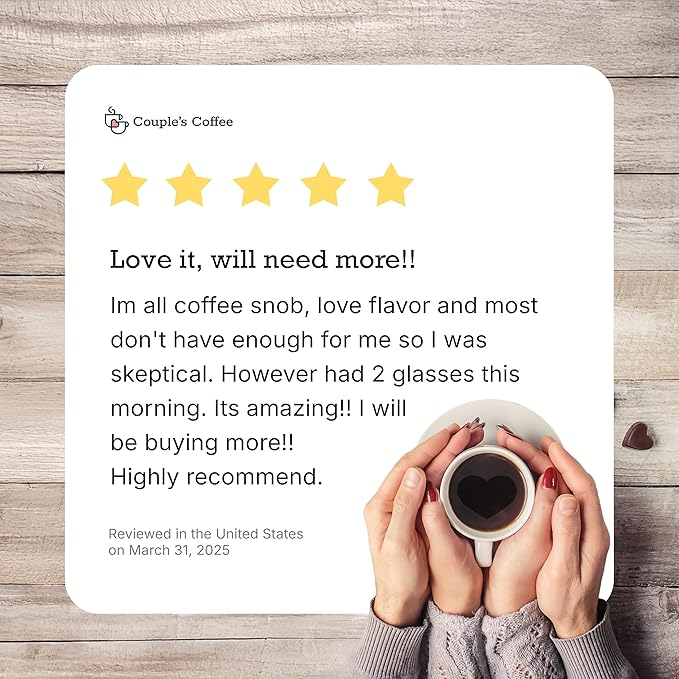 Couple's Coffee K-Cups | Decaf Coffee Pods | Gives Back to Military Families | Pillow Talk | Compatible with K-Cups & Single Serve Brewers | 24 Count