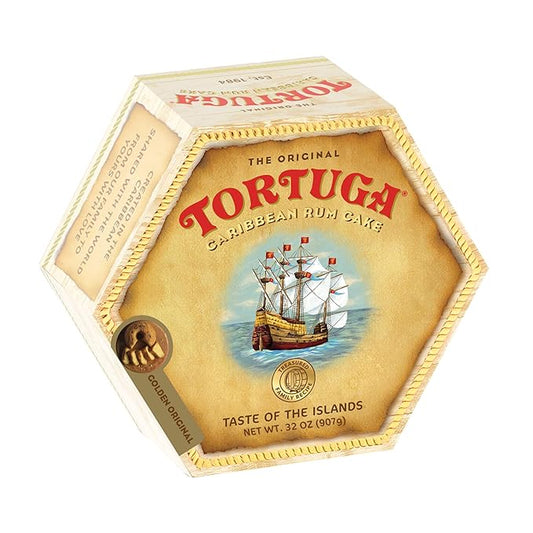 TORTUGA Caribbean Original Rum Cake with Walnuts - 32 oz Rum Cake - The Perfect Premium Gourmet Gift for Gift Baskets, Parties, Holidays, and Birthdays - Great Cakes for Delivery