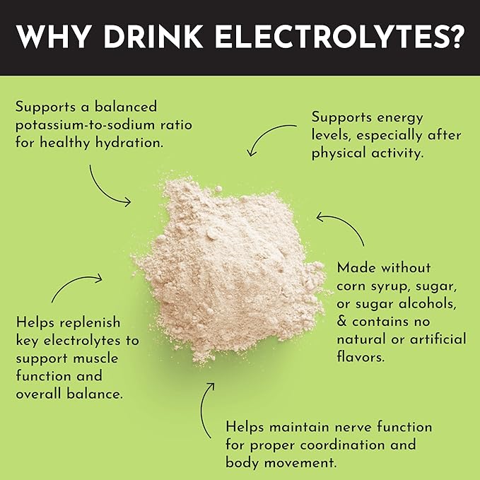 Coconut Lime Electrolytes ??30?‘Serving Hydration Drink Mix with Coconut Water, Sea Salt, and Trace Minerals ??Supports Hydration, Recovery, and Electrolyte Balance*