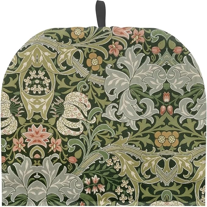 Tea Cozy William Morris Art Print Creative Insulated Tea Cosy Extra Thick Home Kitchen Decoration Creative Gifts Dust Teapot Cover Kitchen Accessories for Travel