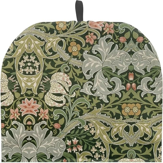 Tea Cozy William Morris Art Print Creative Insulated Tea Cosy Extra Thick Home Kitchen Decoration Creative Gifts Dust Teapot Cover Kitchen Accessories for Travel