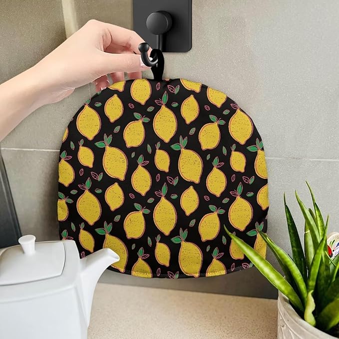 Lemon Teapot Cover Tea Cozy for Teapot Insulated Kitchen Accessory Tea Pot Cozy for Keeping Warm Yellow Home Decor Teapot Cover