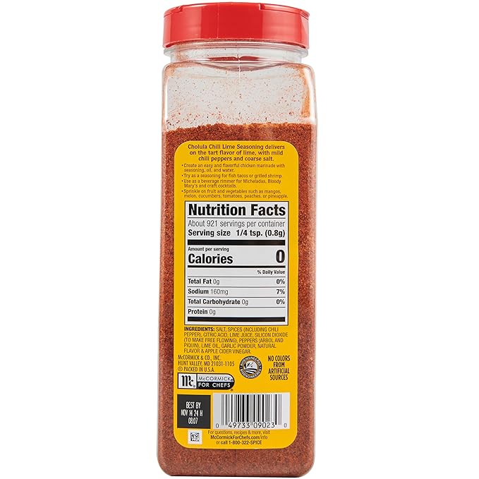 Cholula Chili Lime Seasoning, 26 oz