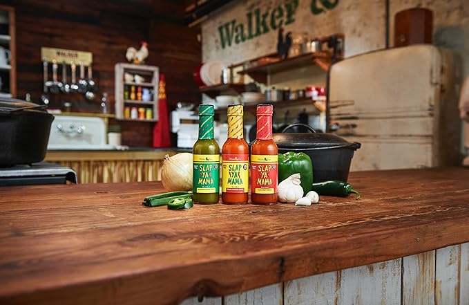 Slap Ya Mama Louisiana Style Variety Pack, Cajun Original Blend Spice Mix 8 Ounce Can and Jalapeno Pepper Hot Sauce 5 Ounce Bottle