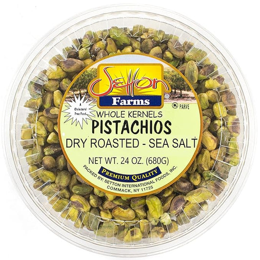 Setton Farms Shelled Pistacho Kernels, Whole Dry Roasted With Sea Salt 24 Oz. (1.5 Lbs)