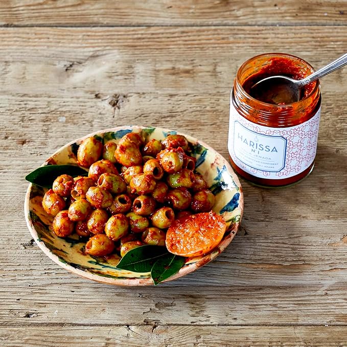 Villa Jerada, Harissa, 6 oz, Fiery Moroccan Hot Sauce with Preserved Lemon, The Perfect Amount of Savory, Tang, and Spice to Any Meal (HARISSA - 1 JAR)