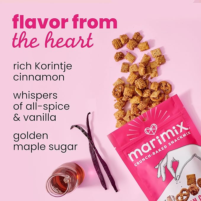 Marimix Snack Mix | Cinnamon Churro | Crunch Baked Sweet & Salty Savory Plant Based Naturally Gluten Free Whole Grain Fiber Charcuterie Pretzel Trail Party Mix | No Artificial Ingredients