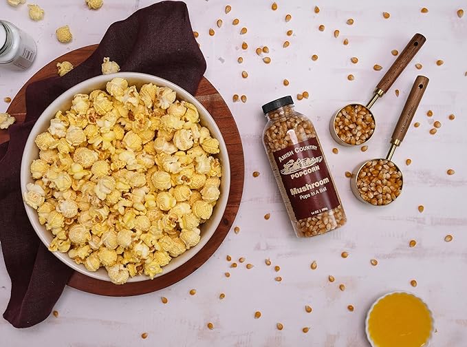 Amish Country Popcorn | 14 oz Bottle | Mushroom Popcorn Kernels | Old Fashioned, Non-GMO and Gluten Free (14 oz Bottle)
