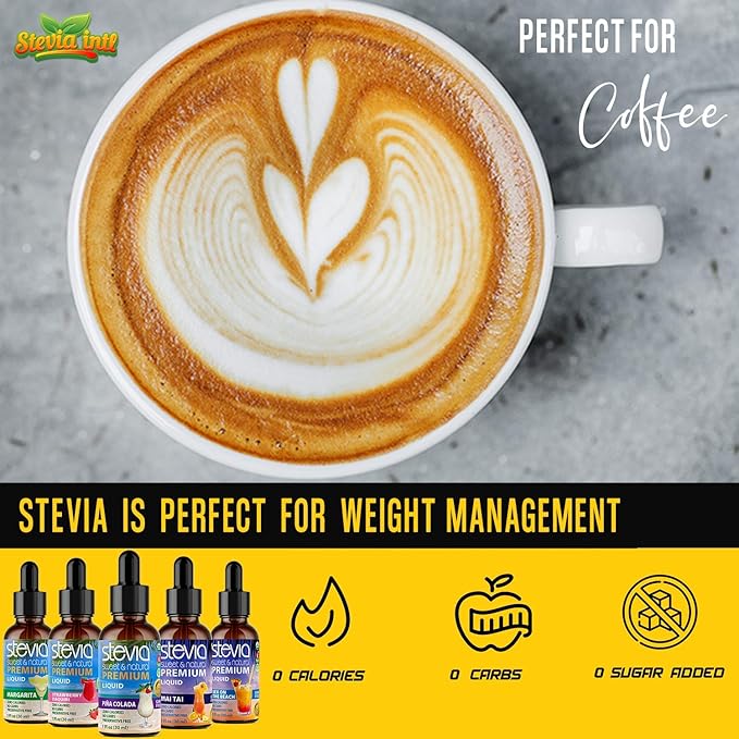 Stevia Intl (Pack of 5) Cocktails Lovers Bundle. Stevia Liquid Drops with 5 Flavors. All Naturally Sweet, Non-Bitter, No Sugar Added, 0 Carb, 0 Calorie, Non-GMO, Vegan, Diabetic & Keto Friendly (1oz)