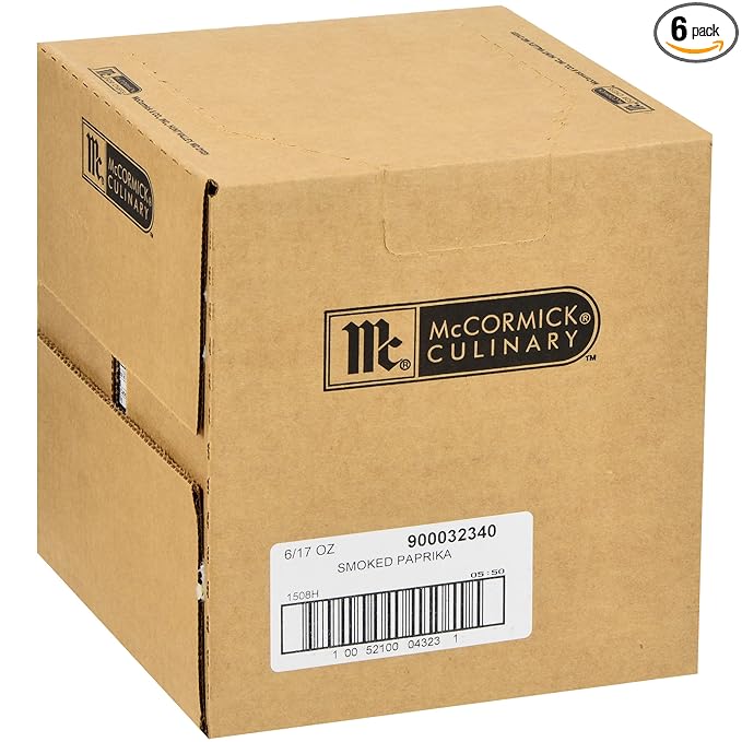 McCormick Culinary Smoked Paprika, 17 oz (Pack of 6) - Six 17 Ounce Containers of Sweet and Smoky Paprika Perfect for Spanish Cuisine, Chicken, Fish, Pork, Potatoes, and More