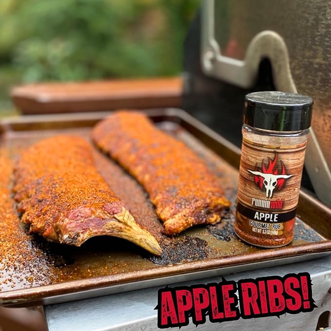 Gourmet Apple Rub | Premium Apple Spice Seasoning for Chicken, Turkey, Pork, Beef and More! | No Artificial Flavors, No MSG added | Runnin??Wild Foods, 5.3 ounces