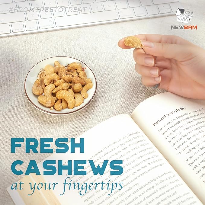 NEWBAM Lightly Salted Cashews Individual Packs - 12 Cashew Snack Packs Roasted Nuts (1.5oz Each) ??Keto, Vegan, Gluten-Free - Healthy Snacks for Trail Mix, Office, or Party - Zero Sugar