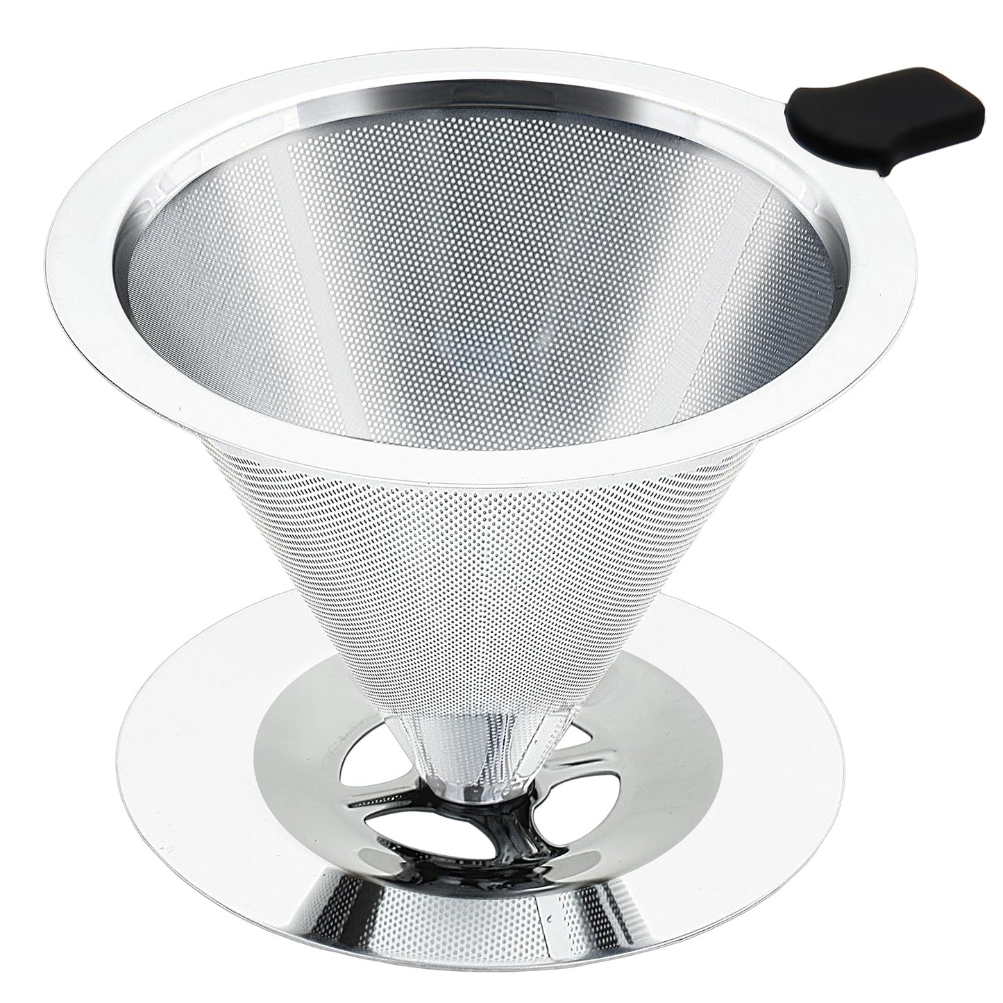 Premium Pour Over Coffee Dripper with Reusable Stainless Steel Filter – Portable, Easy Clean Coffee